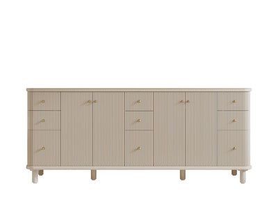 Miami 80 in. W x 22 in. D Fluted Double Sink Bathroom Vanity - Willow Bath and Vanity