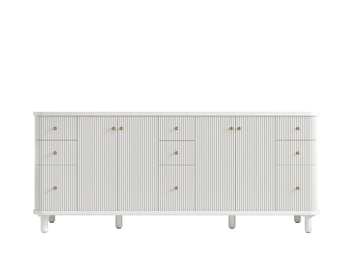 Miami 80 in. W x 22 in. D Fluted Double Sink Bathroom Vanity - photo 7