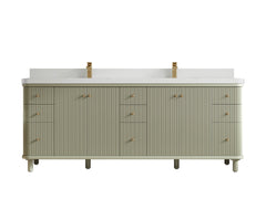 Miami 84 in. W x 22 in. D Double Sink Bathroom Vanity - photo 19