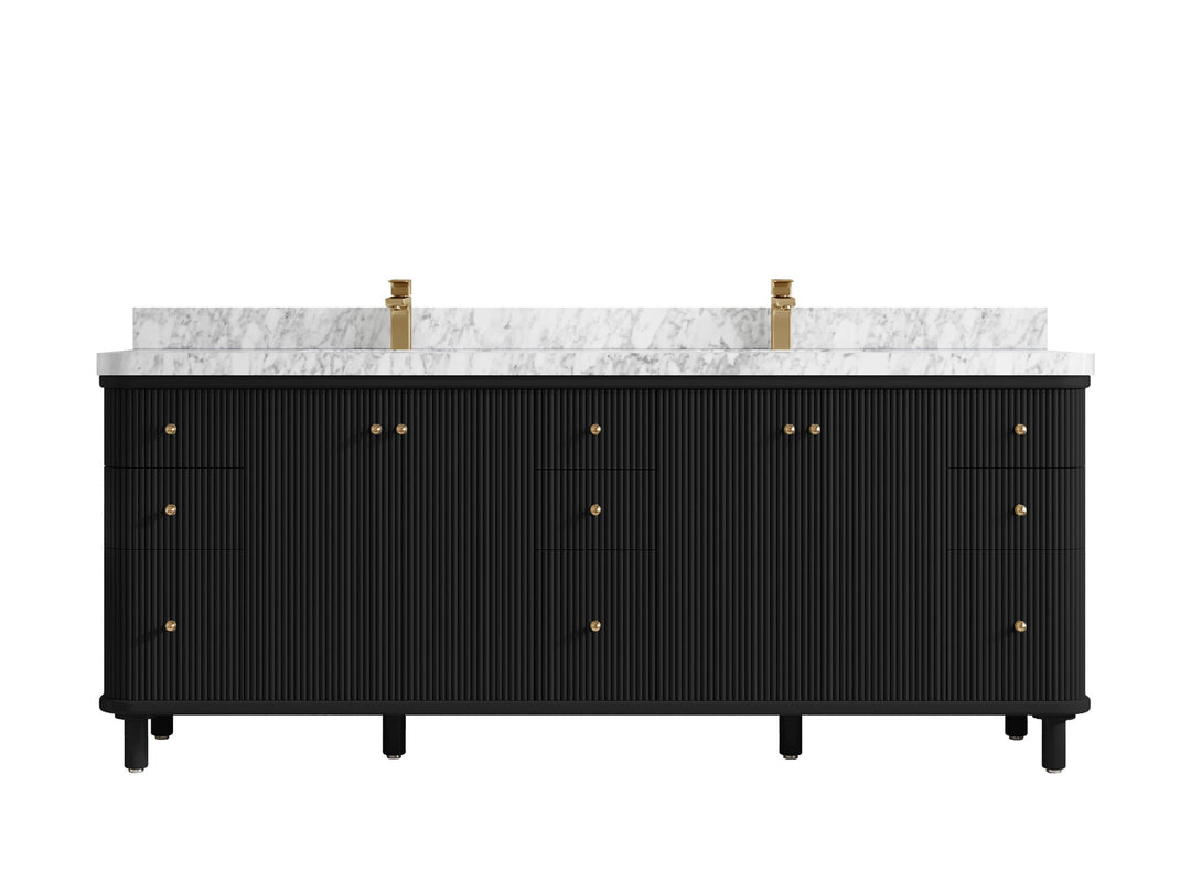 Miami 84 in. W x 22 in. D Double Sink Bathroom Vanity - Willow Bath and Vanity