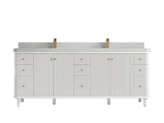 Miami 84 in. W x 22 in. D Double Sink Bathroom Vanity - photo 15