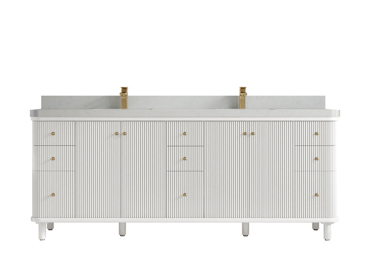 Miami 84 in. W x 22 in. D Double Sink Bathroom Vanity - photo 15