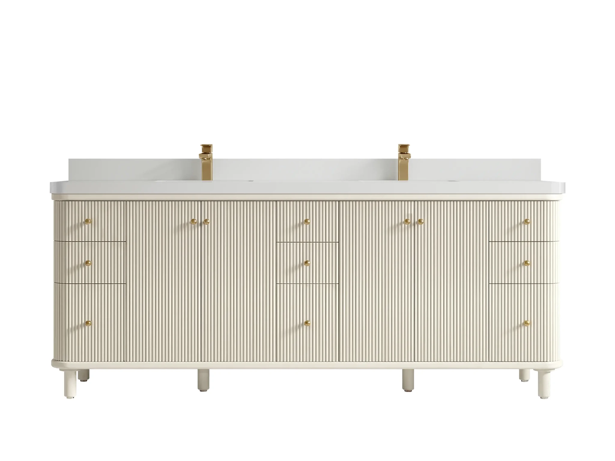Miami 84 in. W x 22 in. D Double Sink Bathroom Vanity - Willow Bath and Vanity