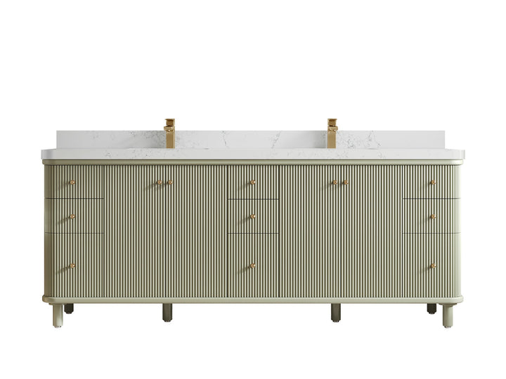 Miami 84 in. W x 22 in. D Double Sink Bathroom Vanity - photo 17