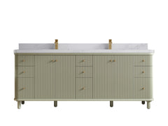 Miami 84 in. W x 22 in. D Double Sink Bathroom Vanity - photo 11