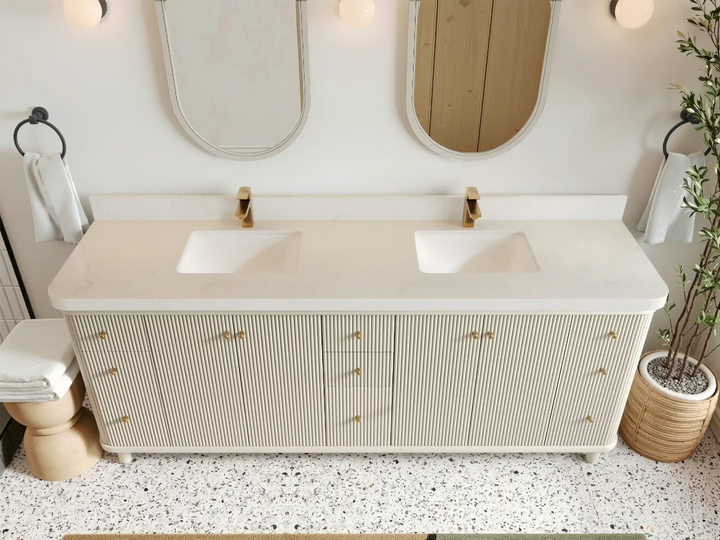 Miami 84 in. W x 22 in. D Double Sink Bathroom Vanity - photo 9