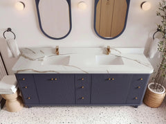Miami 84 in. W x 22 in. D Double Sink Bathroom Vanity - photo 6