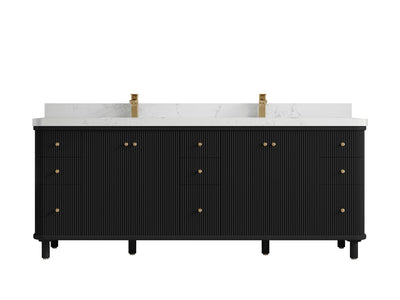 Miami 84 in. W x 22 in. D Double Sink Bathroom Vanity - Willow Bath and Vanity