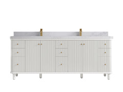 Miami 84 in. W x 22 in. D Double Sink Bathroom Vanity - photo 11