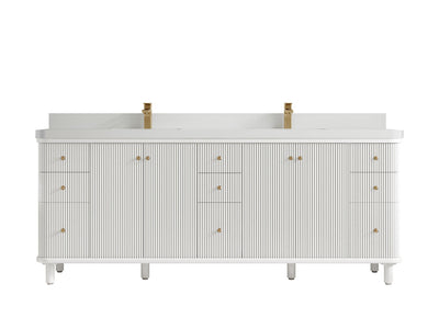 Miami 84 in. W x 22 in. D Double Sink Bathroom Vanity - Willow Bath and Vanity
