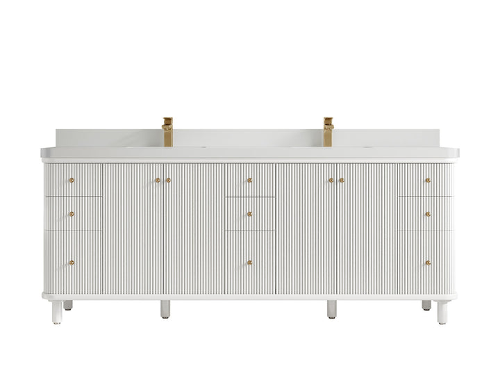 Miami 84 in. W x 22 in. D Double Sink Bathroom Vanity - photo 19