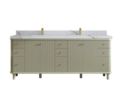 Miami 84 in. W x 22 in. D Double Sink Bathroom Vanity - photo 21