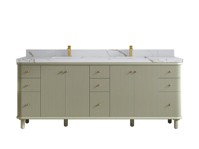 Miami 84 in. W x 22 in. D Double Sink Bathroom Vanity - Willow Bath and Vanity