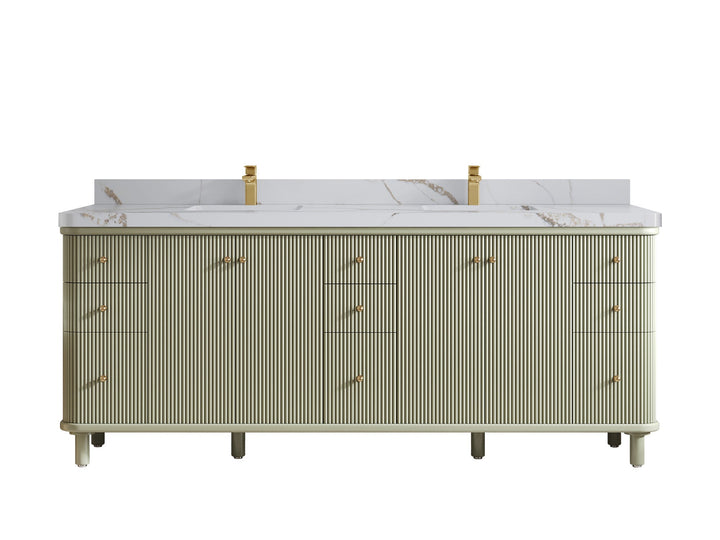 Miami 84 in. W x 22 in. D Double Sink Bathroom Vanity - photo 21