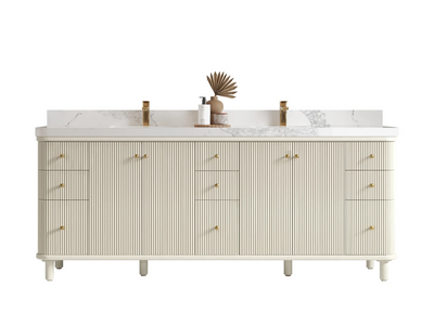 Miami 84 in. W x 22 in. D Double Sink Bathroom Vanity - Willow Bath and Vanity