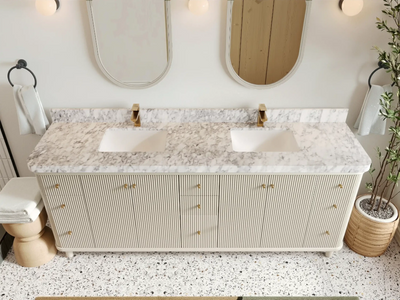 Miami 84 in. W x 22 in. D Double Sink Bathroom Vanity - Willow Bath and Vanity