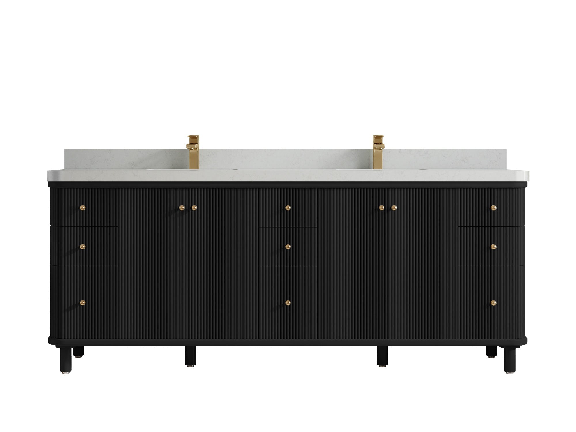Miami 84 in. W x 22 in. D Double Sink Bathroom Vanity - Willow Bath and Vanity
