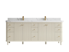 Miami 84 in. W x 22 in. D Double Sink Bathroom Vanity - photo 14