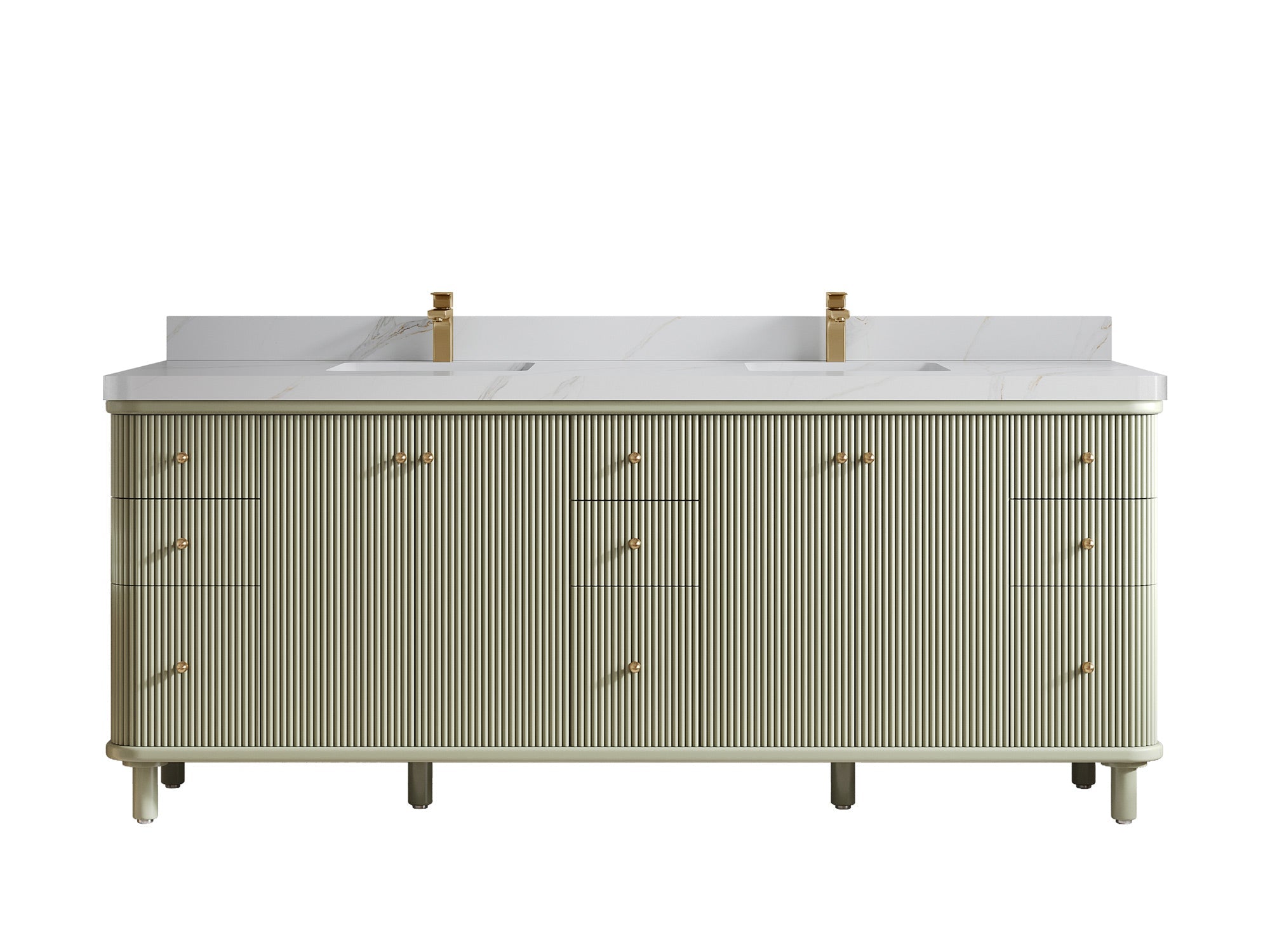 Miami 84 in. W x 22 in. D Double Sink Bathroom Vanity - Willow Bath and Vanity