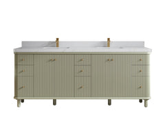 Miami 84 in. W x 22 in. D Double Sink Bathroom Vanity - photo 23