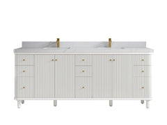 Miami 84 in. W x 22 in. D Double Sink Bathroom Vanity - photo 23