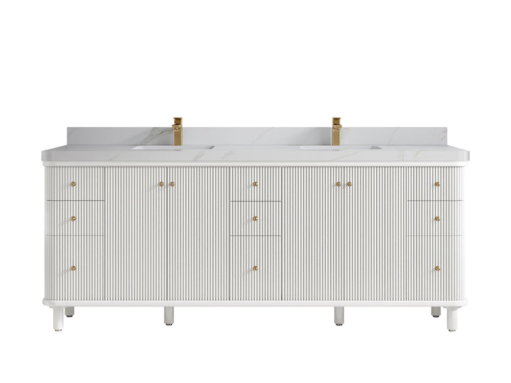 Miami 84 in. W x 22 in. D Double Sink Bathroom Vanity - photo 23