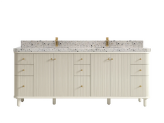 Miami 84 in. W x 22 in. D Double Sink Bathroom Vanity - photo 24