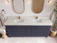 Miami 84 in. W x 22 in. D Double Sink Bathroom Vanity - photo 7