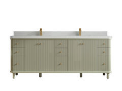 Miami 84 in. W x 22 in. D Double Sink Bathroom Vanity - photo 15