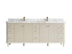 Miami 84 in. W x 22 in. D Double Sink Bathroom Vanity - photo 8