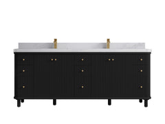 Miami 84 in. W x 22 in. D Double Sink Bathroom Vanity - photo 15