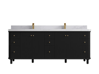 Miami 84 in. W x 22 in. D Double Sink Bathroom Vanity - Willow Bath and Vanity