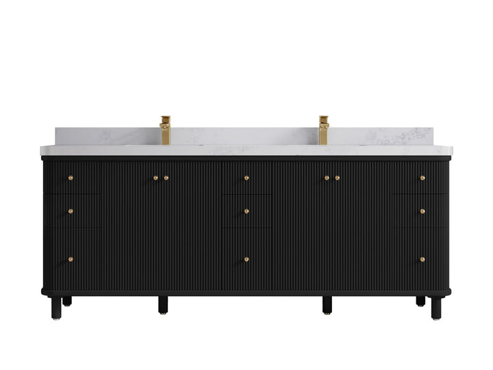 Miami 84 in. W x 22 in. D Double Sink Bathroom Vanity - photo 15