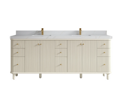 Miami 84 in. W x 22 in. D Double Sink Bathroom Vanity - photo 18