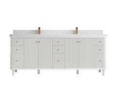 Miami 84 in. W x 22 in. D Double Sink Bathroom Vanity - photo 17