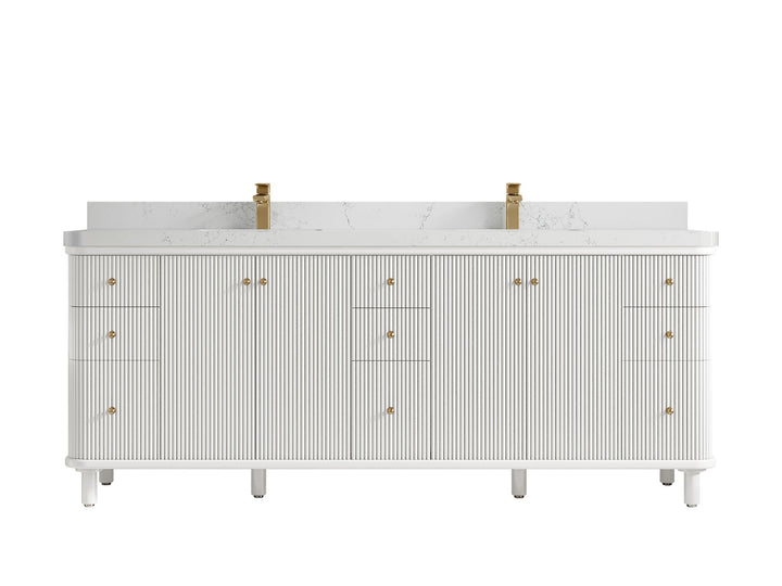 Miami 84 in. W x 22 in. D Double Sink Bathroom Vanity - photo 17