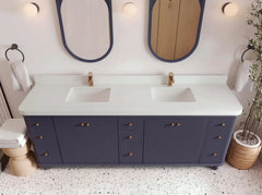 Miami 84 in. W x 22 in. D Double Sink Bathroom Vanity - photo 5