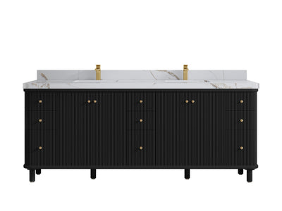 Miami 84 in. W x 22 in. D Double Sink Bathroom Vanity - Willow Bath and Vanity