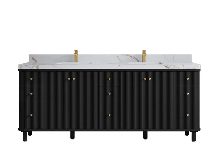 Miami 84 in. W x 22 in. D Double Sink Bathroom Vanity - photo 13