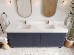 Miami 84 in. W x 22 in. D Double Sink Bathroom Vanity - photo 4