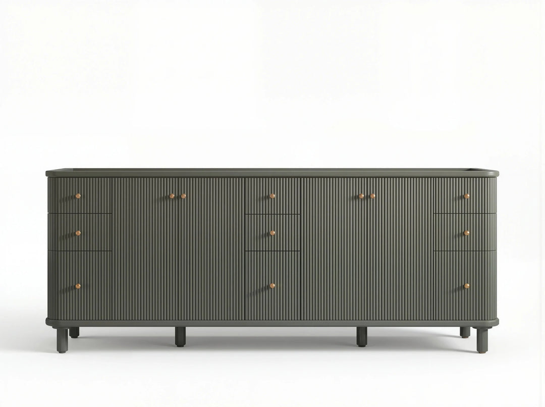 Miami 84 in. W x 22 in. D Double Sink Bathroom Vanity | 
              
                Pewter Green
                
                  
             - MIA-CAB-PGN-83 - photo №12