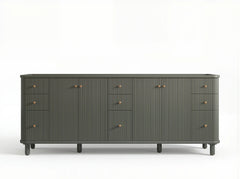 Miami 84 in. W x 22 in. D Double Sink Bathroom Vanity - photo 3