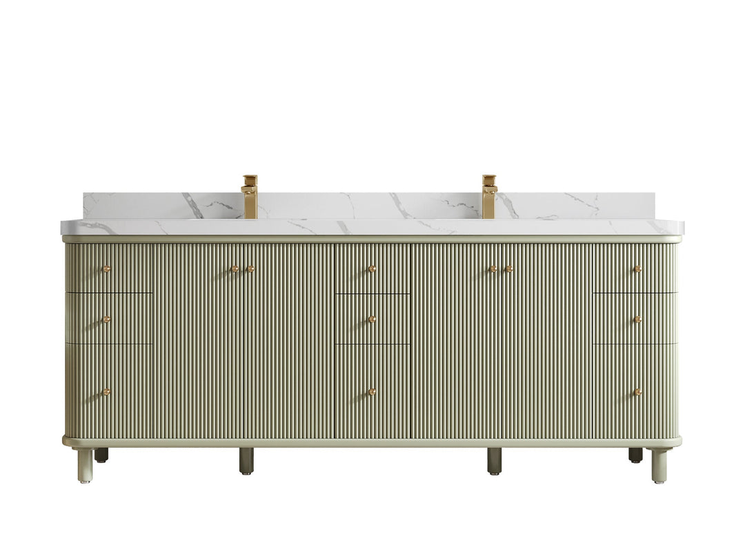 Miami 84 in. W x 22 in. D Double Sink Bathroom Vanity - Willow Bath and Vanity