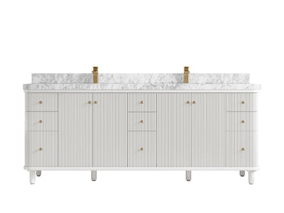Miami 84 in. W x 22 in. D Double Sink Bathroom Vanity - Willow Bath and Vanity