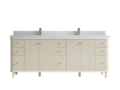 Miami 84 in. W x 22 in. D Double Sink Bathroom Vanity - Willow Bath and Vanity