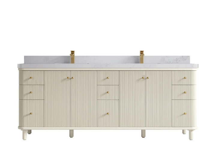 Miami 84 in. W x 22 in. D Double Sink Bathroom Vanity - photo 16