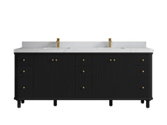 Miami 84 in. W x 22 in. D Double Sink Bathroom Vanity - photo 17