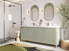 Miami 84 in. W x 22 in. D Double Sink Bathroom Vanity - photo 2