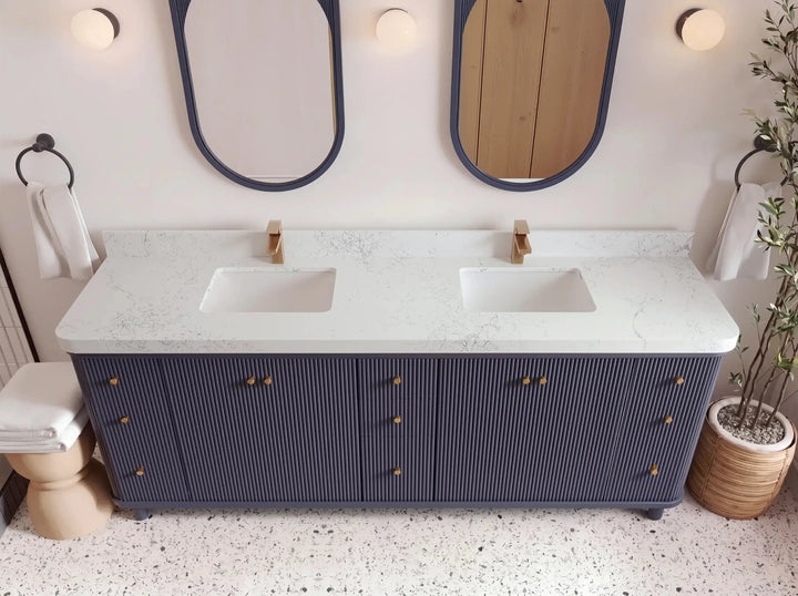 Miami 84 in. W x 22 in. D Double Sink Bathroom Vanity - photo 8