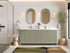 Miami 84 in. W x 22 in. D Double Sink Bathroom Vanity - photo 4
